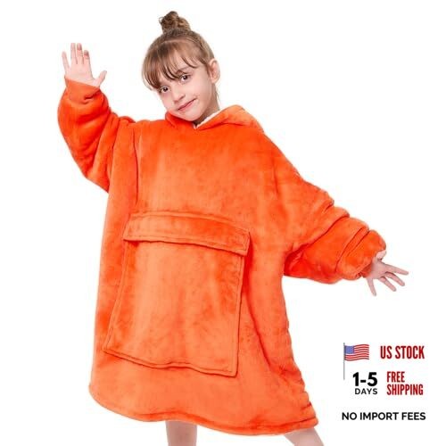 Wearable blanket kids hoodie - wearable,