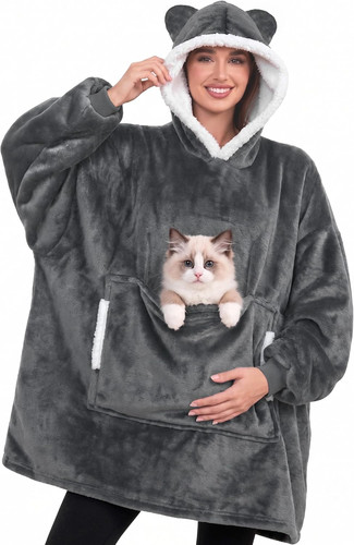 Wearable blanket hoodie - blanket, cute