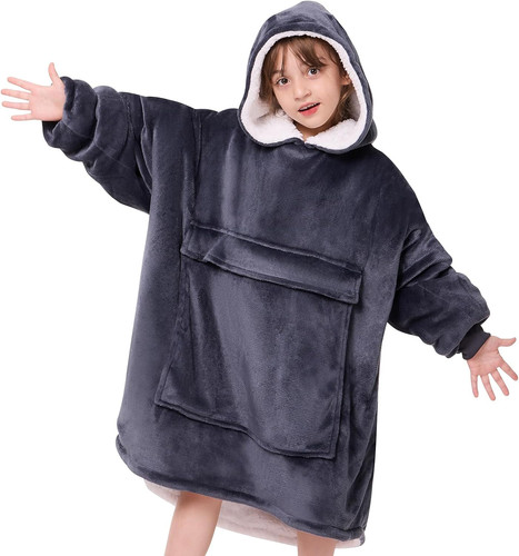 Wearable blanket hoodie kids - blanket,